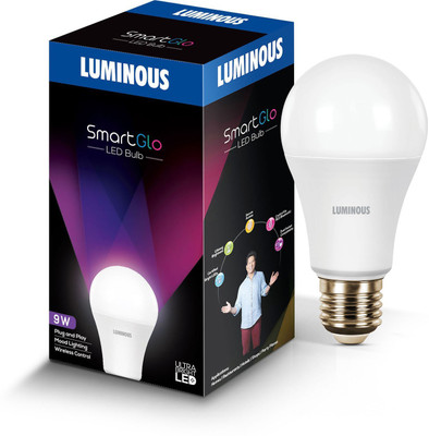 Luminous 9W SmartGlo LED Bulb RGB Smart Bulb