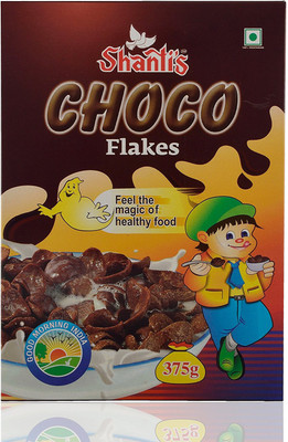 Shanti's Choco Flakes, 375 Grams, Pack of 4(375 g, Box, Pack of 4)