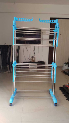 SUNDEX Steel Floor Cloth Dryer Stand 2 LEYAR - BEST QUALITY STEEL(2 Tier)