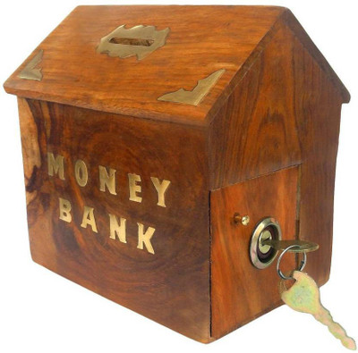

Dizardo Kraft Money Coin Bank(Brown)