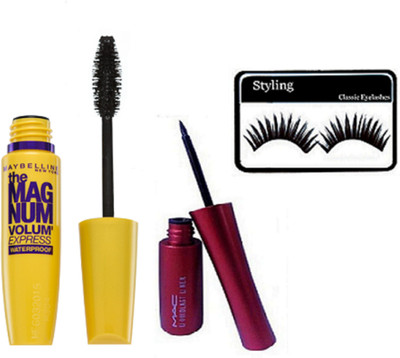 

Styling Eyelashes With The Volume Express Waterproof Mascara & Liquid Eyeliner(Set of 3)