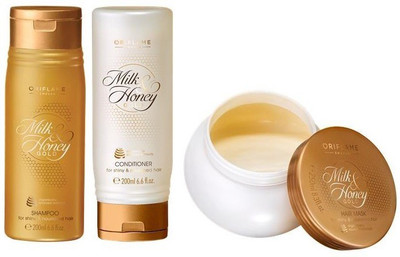 

Oriflame Sweden Milk & Honey Gold Hair Care Set(Set of 3)