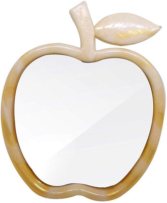 

Prime compact Mirror For Women, mirror for living room modern In Apple Shape 25 Grams, Cream, Pack of 1