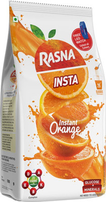 Rasna Fruit Plus 500 gm pouch, Orange Pack of 2(500 g, Pack of 2)
