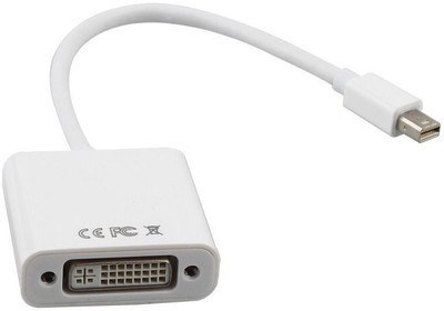 

FKU Mini displayport Male To 24+1 Female DVI Cable(Compatible with monitor, projector, LCD,HDTV, White)