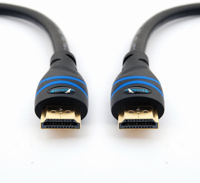 

BlueRigger High Speed HDMI Cable with Ethernet - CL3 Rated for In-wall Installation - Supports 3D, 4K and Audio Return (25 Feet / 7.5 Meters) HDMI Cable(Compatible with Mobile, Laptop, Tablet, Mp3, Gaming Device, Black)