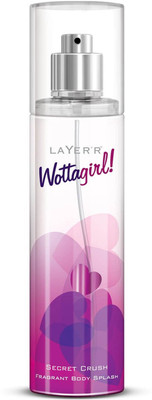 

Layer Shot WottaGirl Secret Crush Body Spray - For Girls(135 ml, Pack of 3)