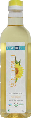 

Healthkart Cold Pressed Organic Sunflower Oil, Sunflower Oil Plastic Bottle(1.0 L)