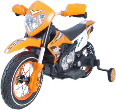 

Toy House Scrambler Motorcycle Rechargeable for kids (2 to 4 yrs) Bike Battery Operated Ride On(Orange)