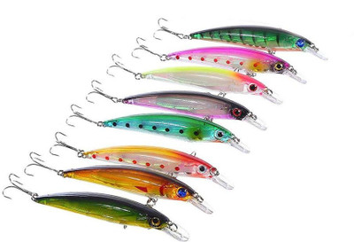 

Always Sporty Hard Bait Polypropylene Fishing Lure(Pack of 8, Size 9)
