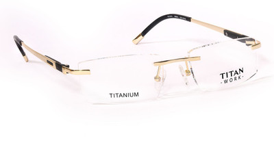 

Titan Rimless Rectangle Frame(122 mm