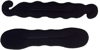 

JAMPAK Pack of 2 Women & Girls Perfect Hair Bun Making Styling French Twist Donut Bun Hairstyle Tool black Bun(Black)