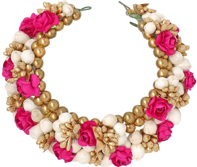 

Prime Artificial Flower For Hair Bun Decoration, Gajra For Hair Bun Bun(Multicolor)