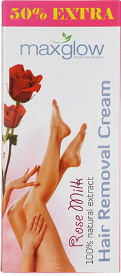 

MAXGLOW ROSE MILK HAIR REMOVAL CREAM - PACK OF 2 - 60 GM EACH WITH 50% EXTRA Cream(120 g, Set of 2)