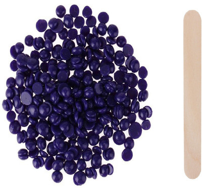 

Natural 100gm painless hard wax beans blue purple no strip wax stripless bikini brazilian hair removal Wax(100 g)