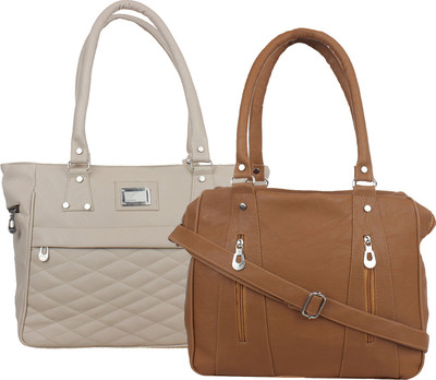 

Element Cart Hand-held Bag(Grey, Brown), Brown;grey
