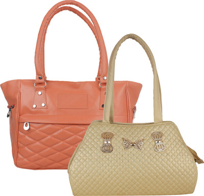 

Element Cart Hand-held Bag(Tan, Beige), Beige;tan