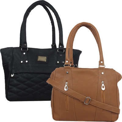 

Element Cart Hand-held Bag(Black, Brown)