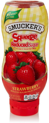 

Smuckers Squeeze Reduced Sugar Strawberry Fruit Spread - 494g (17.4oz) 494 g