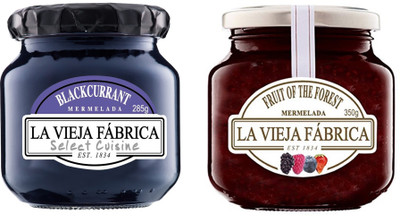 

La Vieja Fabrica Jam Fruit of Forest 350g and Blackcurrant 285g (COMBO PACK) 635 g(Pack of 2)