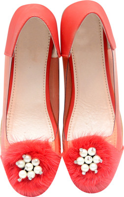 

SONI Girls Slip on Ballerinas(Red