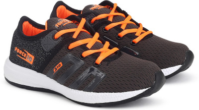 

Force 10 Boys Lace Running Shoes(Grey, Orange