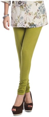 Kaym Churidar  Western Wear Legging(Green, Solid)