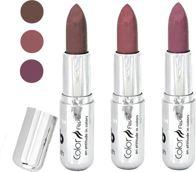 

Color Fever water proof long lasting creamy matte lipstick(brown-brown-plum, 12 g)