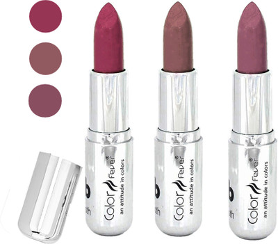 

Color Fever creamy matte non transfar lipstick for ladies(plum-chocolate-plum, 12 g)