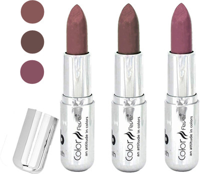 

Color Fever water proof long lasting creamy matte lipstick(chocolate-brown-plum, 12 g)