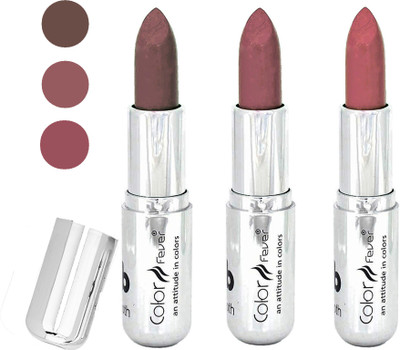 

Color Fever water proof long lasting creamy matte lipstick(brown-brown-mauve, 12 g)