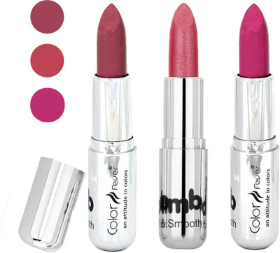 

Color Fever creamy matte non transfar lipstick for ladies(pink-pink-pink, 12 g)