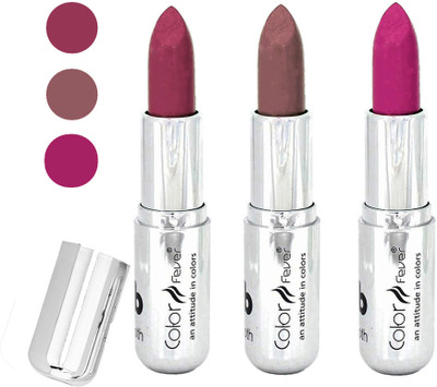

Color Fever creamy matte non transfar lipstick for ladies(plum-chocolate-dark purple, 12 g)
