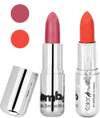 

Color Fever Long last soft shine lipstick A112(pink-orange, 8 g)