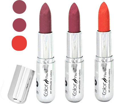 

Color Fever creamy matte non transfar lipstick for ladies(copper-pink-orange, 12 g)