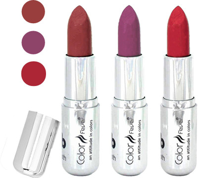 

Color Fever creamy matte non transfar lipstick for ladies(mauve-light purple-red, 12 g)