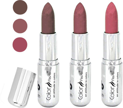 

Color Fever water proof long lasting creamy matte lipstick(brown-brown-nude, 12 g)