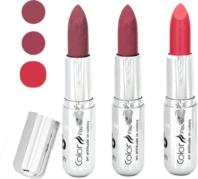 

Color Fever creamy matte non transfar lipstick for ladies(copper-pink-brick orange, 12 g)