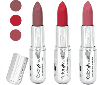 

Color Fever water proof long lasting creamy matte lipstick(brown-red-nude, 12 g)