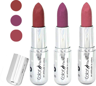 

Color Fever creamy matte non transfar lipstick for ladies(mauve-light purple-nude, 12 g)