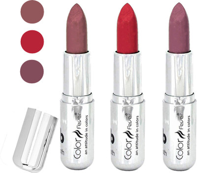 

Color Fever water proof long lasting creamy matte lipstick(brown-red-plum, 12 g)