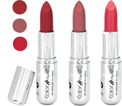 

Color Fever water proof long lasting creamy matte lipstick(dark red-mauve-brick orange, 12 g)