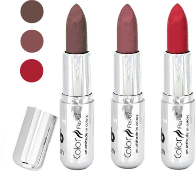

Color Fever water proof long lasting creamy matte lipstick(brown-brown-red, 12 g)