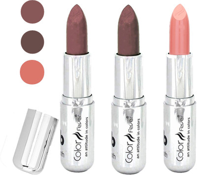 

Color Fever water proof long lasting creamy matte lipstick(chocolate-brown-nude, 12 g)