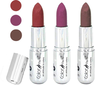 

Color Fever creamy matte non transfar lipstick for ladies(mauve-light purple-brown, 12 g)