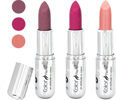 

Color Fever water proof long lasting creamy matte lipstick(plum-pink-nude, 12 g)