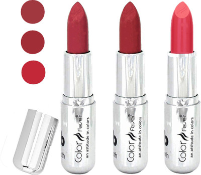 

Color Fever water proof long lasting creamy matte lipstick(brick red-dark red-brick orange, 12 g)