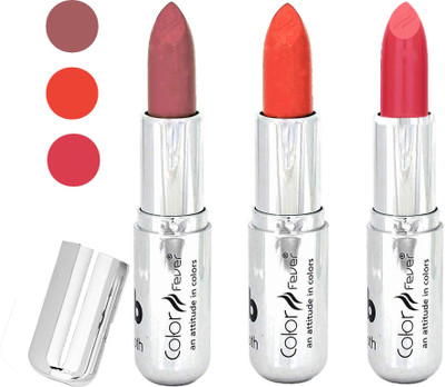

Color Fever water proof long lasting creamy matte lipstick(mauve-orange-brick orange, 12 g)