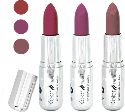 

Color Fever creamy matte non transfar lipstick for ladies(mauve-light purple-chocolate, 12 g)
