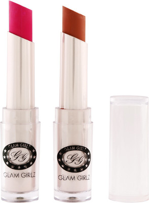 

Glam Girlz Matte Lipstick-Combo(30&19)(purple plum, coffee nude)